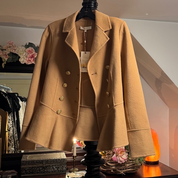 NWT Love Shack Fancy Morrow Jacket Camel 4 - Picture 2 of 14